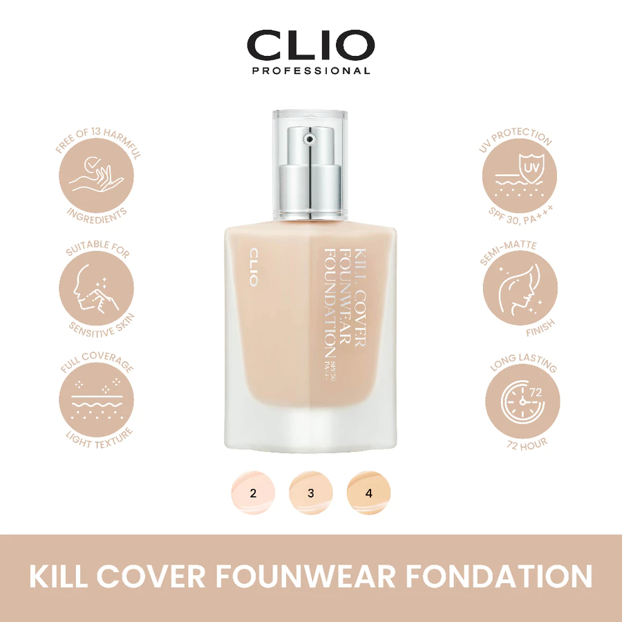 CLIO Kill Cover Founwear Foundation SPF 30 PA+++