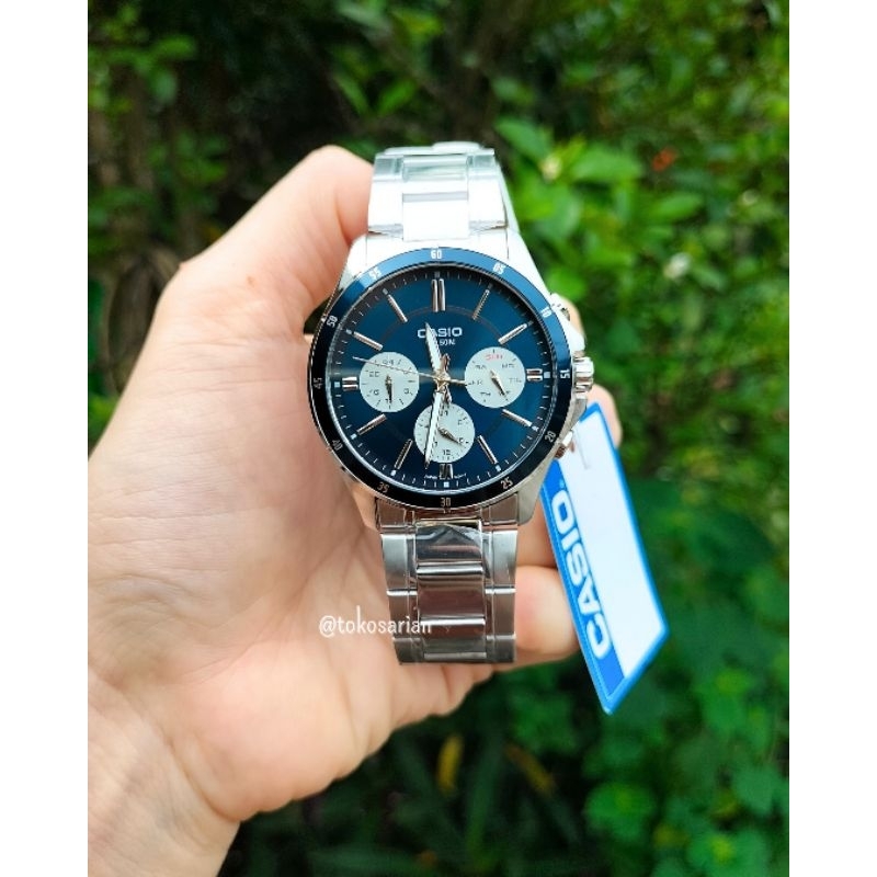 Casio MTP-1374D Original Bergaransi Jam Tangan Rantai Pria