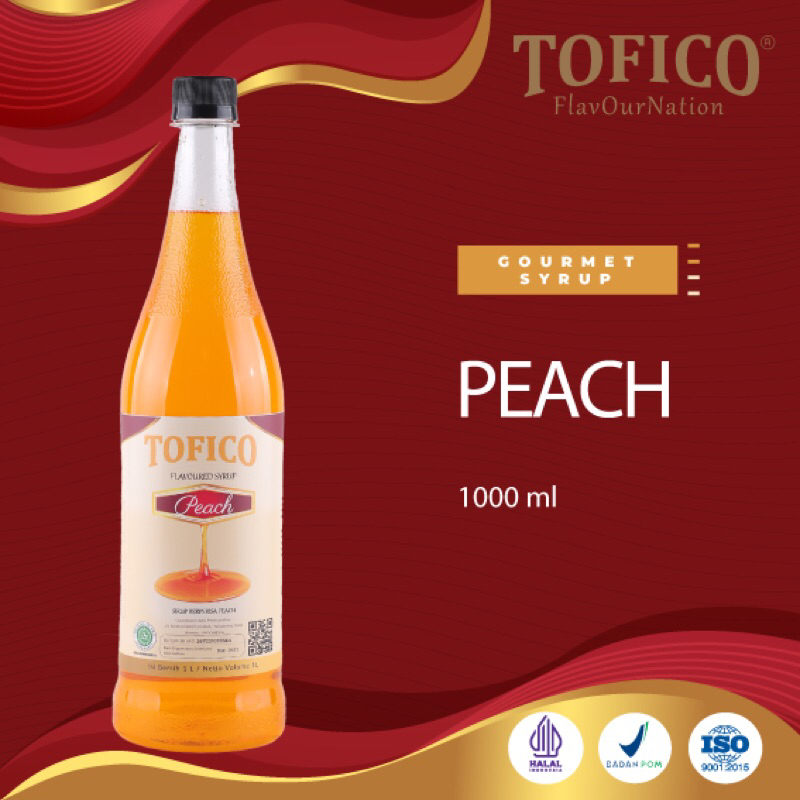 

Tofico Syrup - Peach 1L