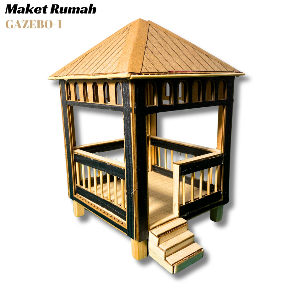 Maket Gazebo Maket rumah miniatur gazebo