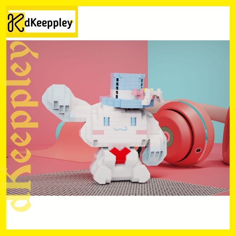 dKeeppley 6034-1 brick mini nano brick nano block karakter kartun cinnamonroll lucu