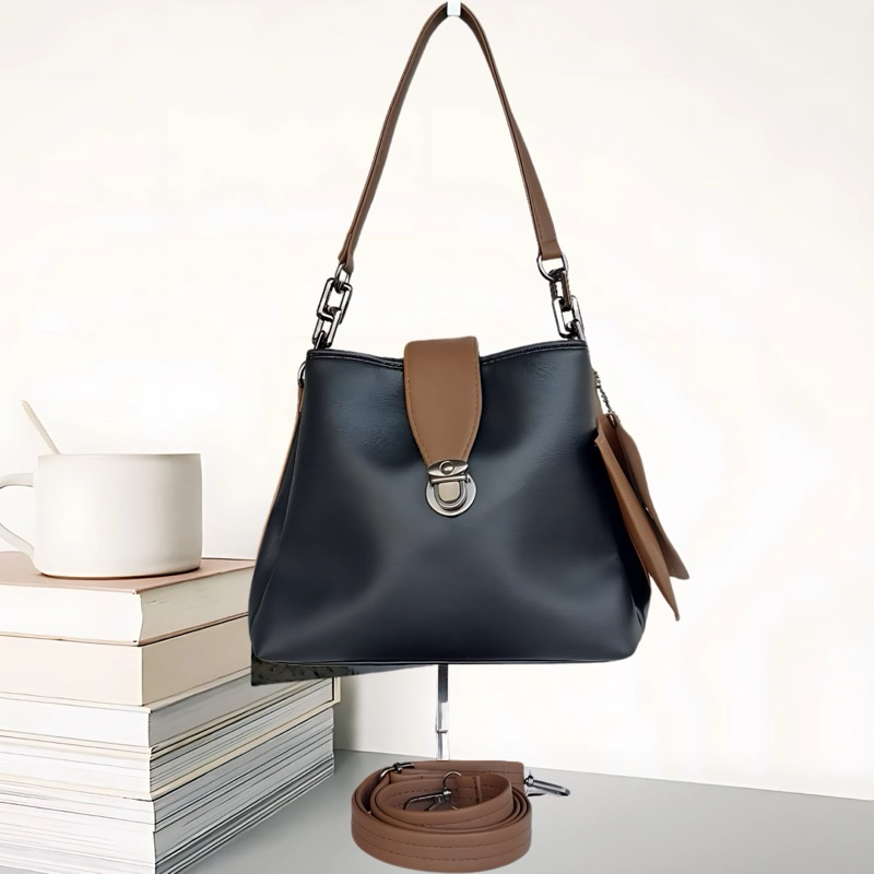 AZANA — LALUNA TAS BAHU SELEMPANG SHOULDER BAG WANITA PREMIUM MURAH HITAM BLACK COKLAT HIJAU MINT AB