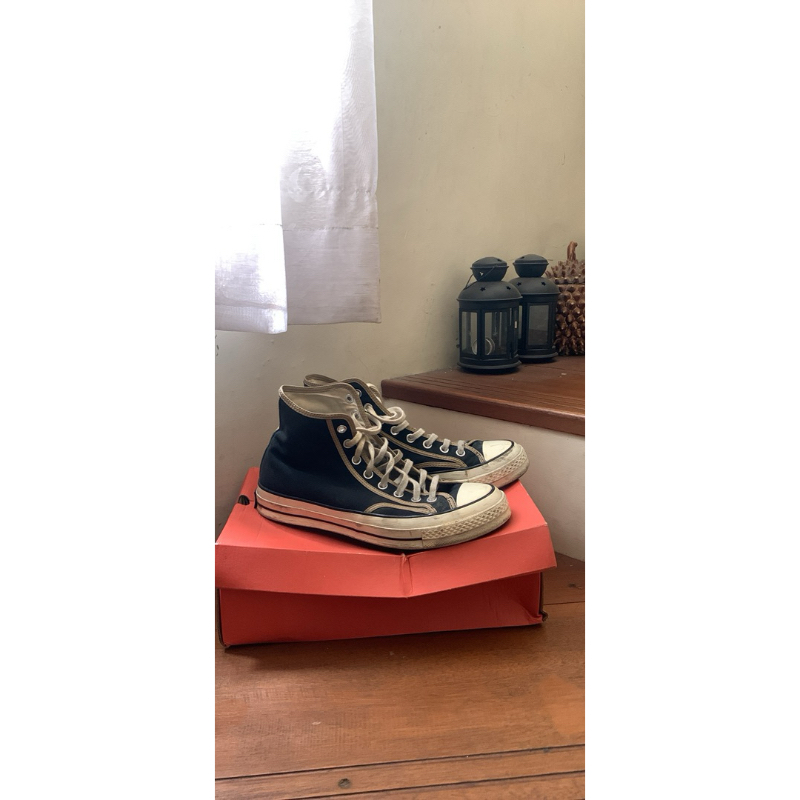 converse chuck 70 hi black/nomad khaki/egret