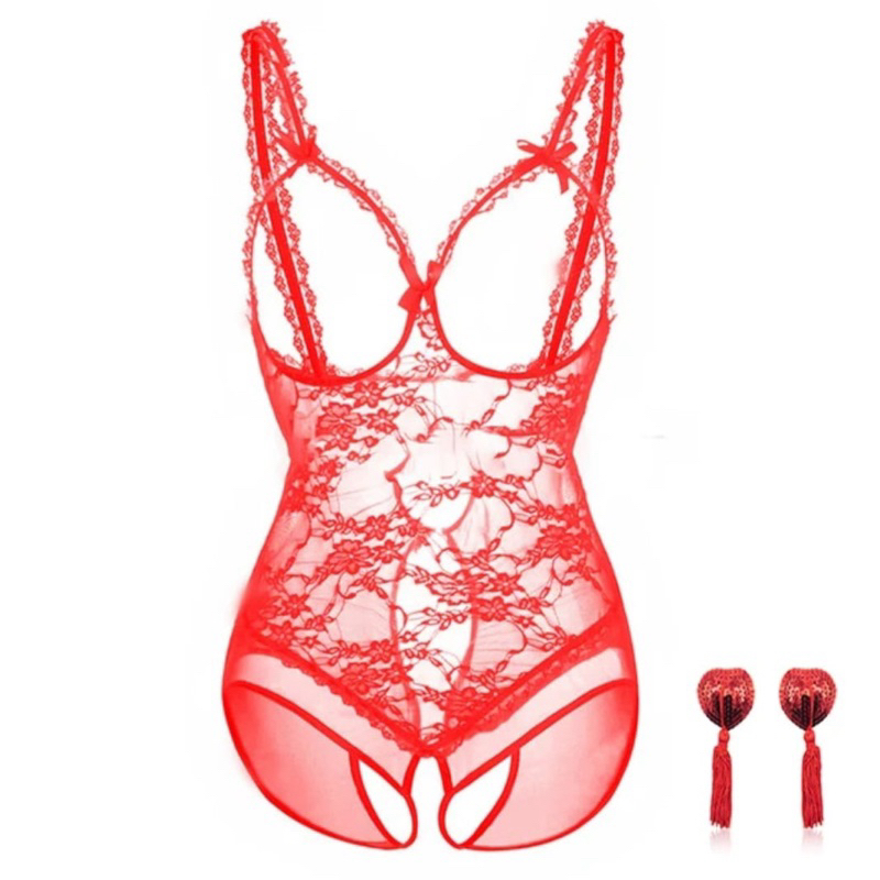 Lingerie Bigsize Jumbo Seksi Sexy Murah Transparan Hot Open Crotch