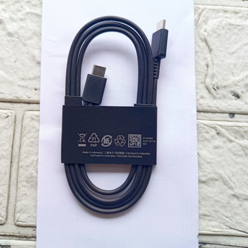 Kabel Data Samsung Copotan S21 Fe, S23, S23 Fe, S24. Usb C TO C Original
