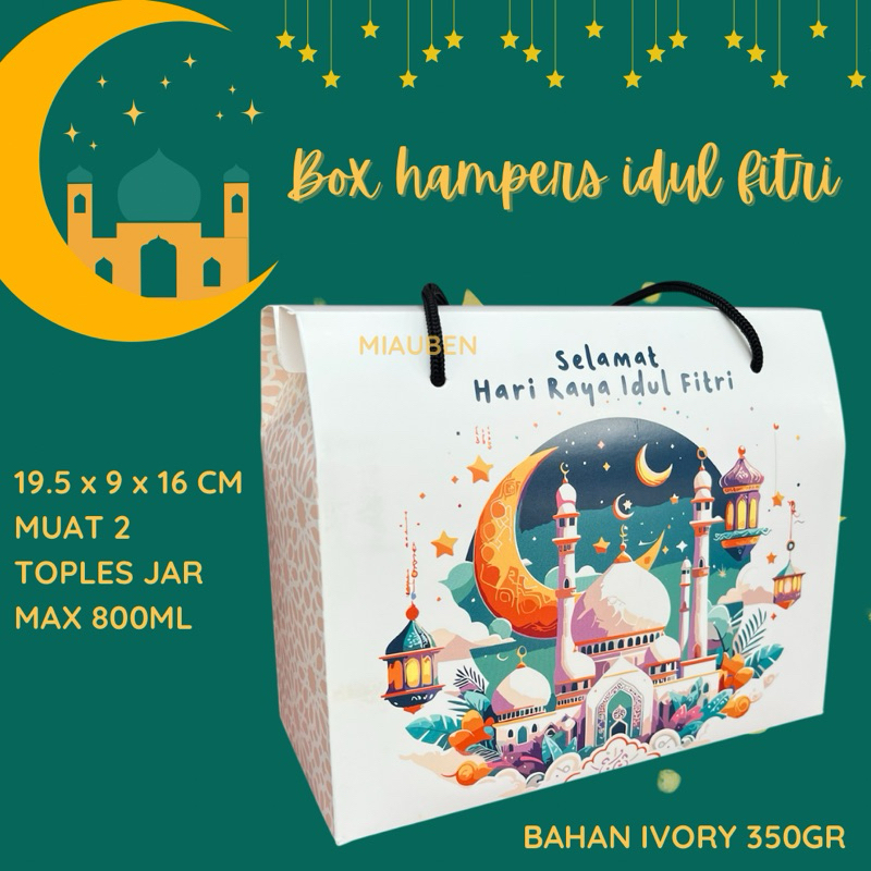 

Grosir box hampers lebaran untuk 2 toples 600ml 800ml