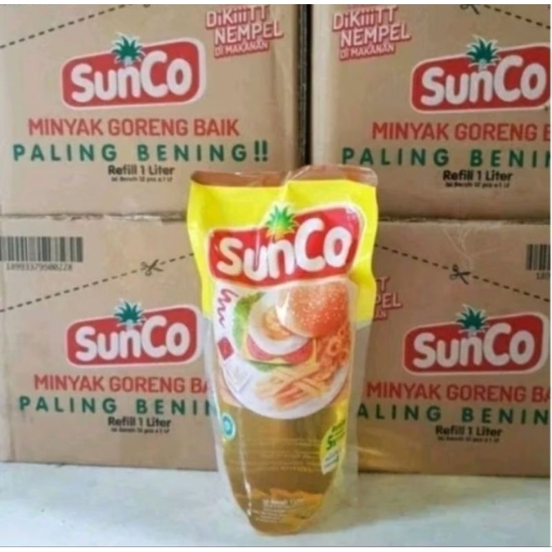 

minyak goreng sunco 1 liter isi 12 (1 dus)