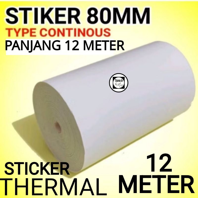 

Sticker 80MM / STICKER RESI Type Continuous Panjang 12 Meter