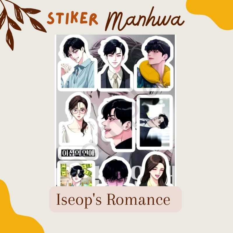 

Sticker Manhwa A6 Iseop's Romance Waterproof stiker Korea manhua manga anti air Webtoon kakaowebtoon