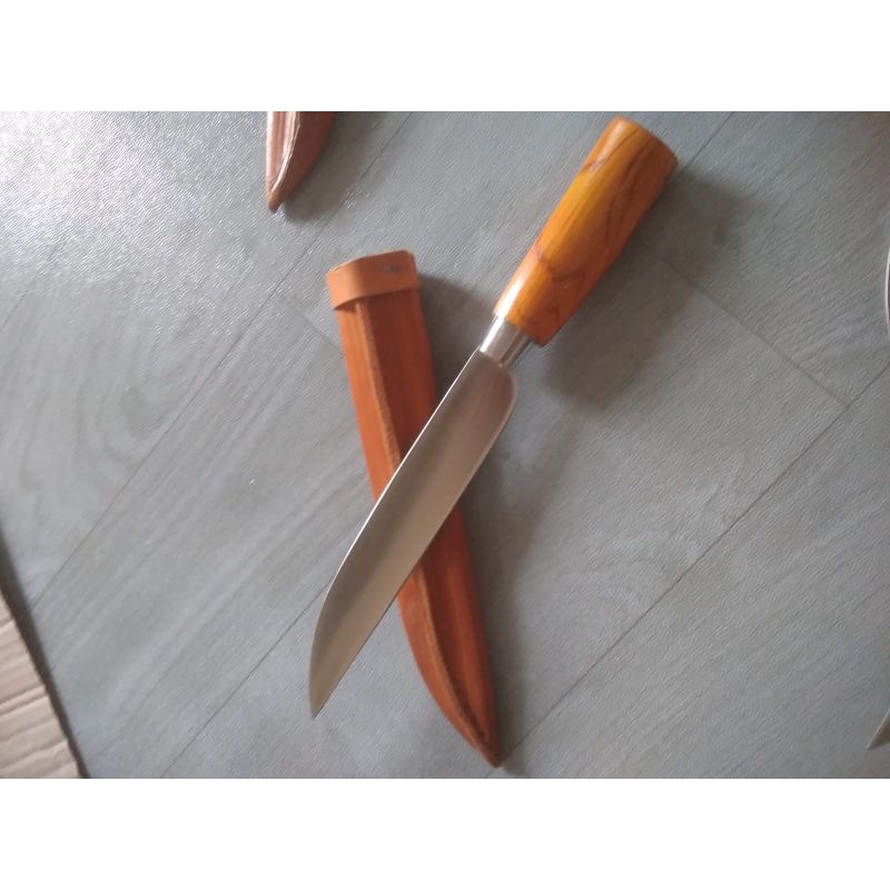 pisau baja putih,anti karat, super original