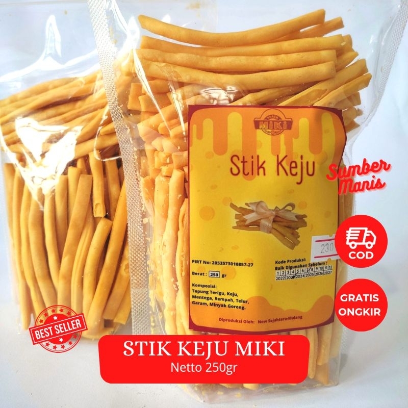 

Stik Keju / Stik Susu / Stik Bawang Miki Oleh Oleh Malang