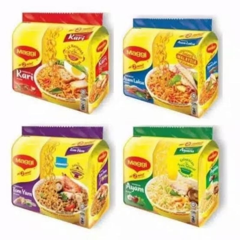 Mie mi maggi 1pak isi 5 mie maggi made in malaysia mie instant maggi