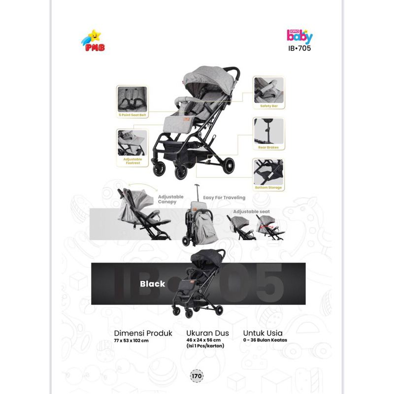 Stroller Baby Ib705 / Stroller Baby / Stroller Terbaru