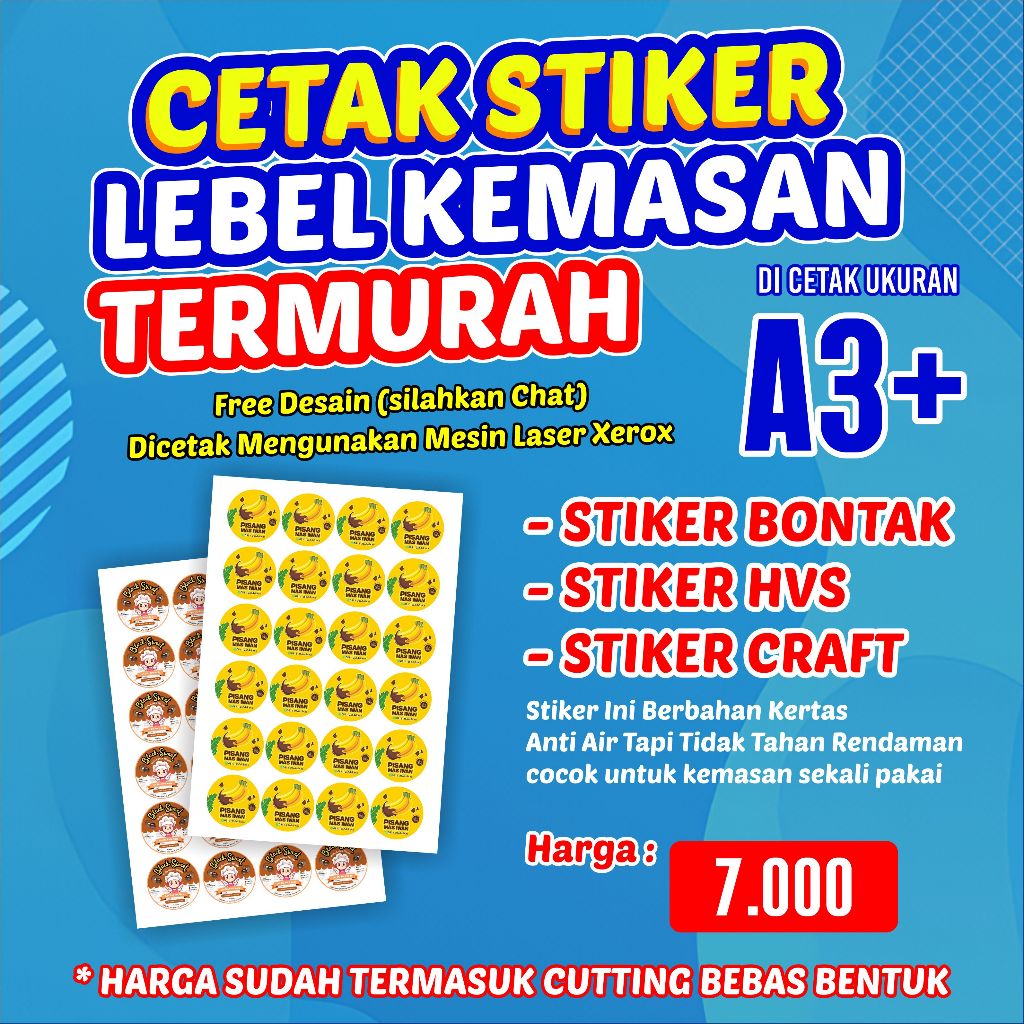 

Stiker Lebel Kemasan Bontak