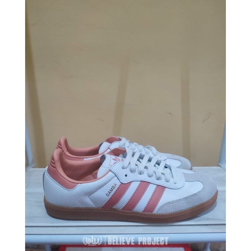 Adidas Samba White Wonder Clay Pink Original