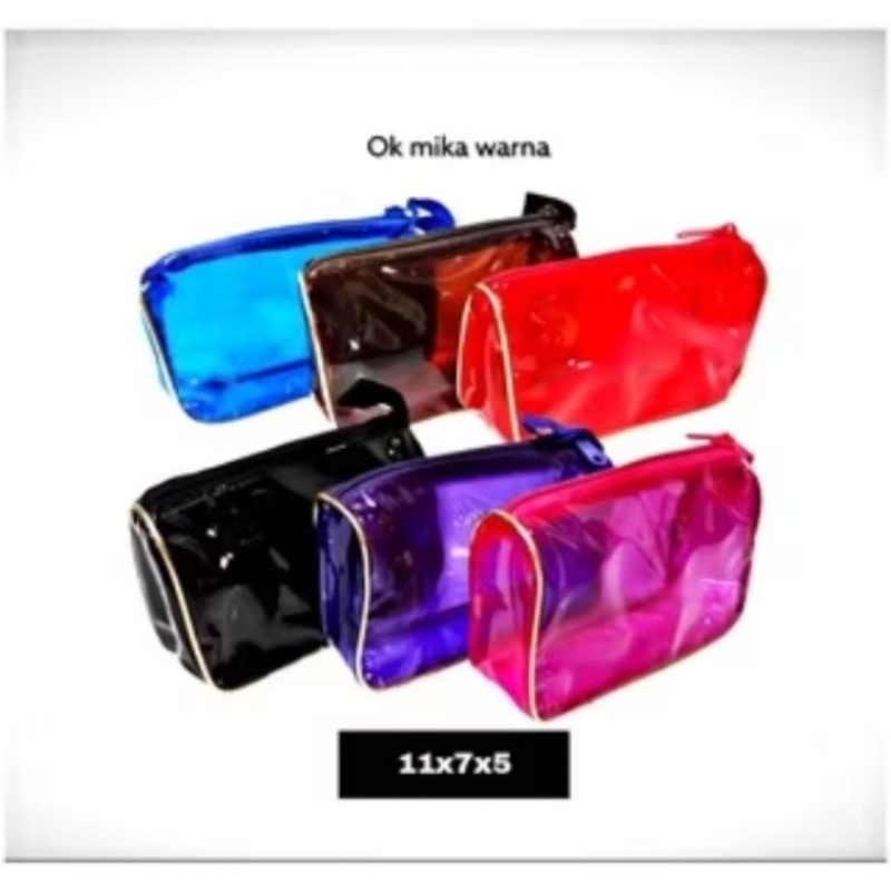 Pouch Kosmetik Mika PVC Warna