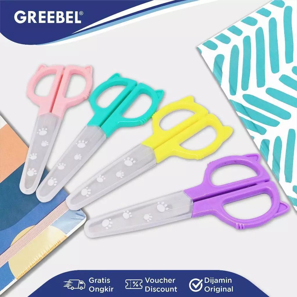 

Gunting Anak Merk Grebel SC-07 Gunting Kertas / Gunting Sekolah Anak / Gunting Lucu