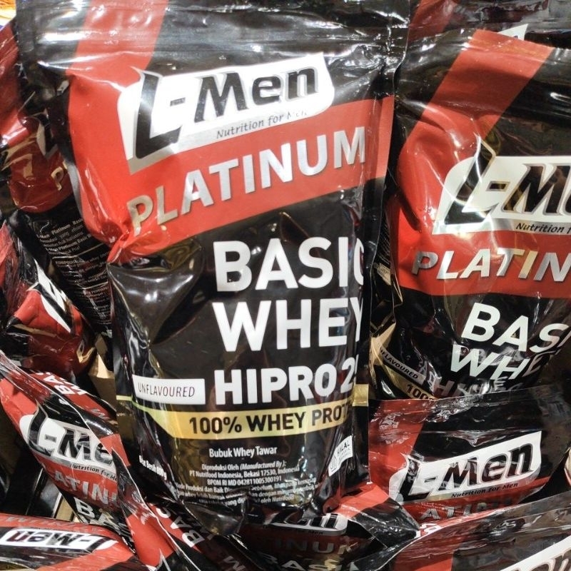l-men platinum basic whey hipro 25 unflavoured 100% whey protein 800gr