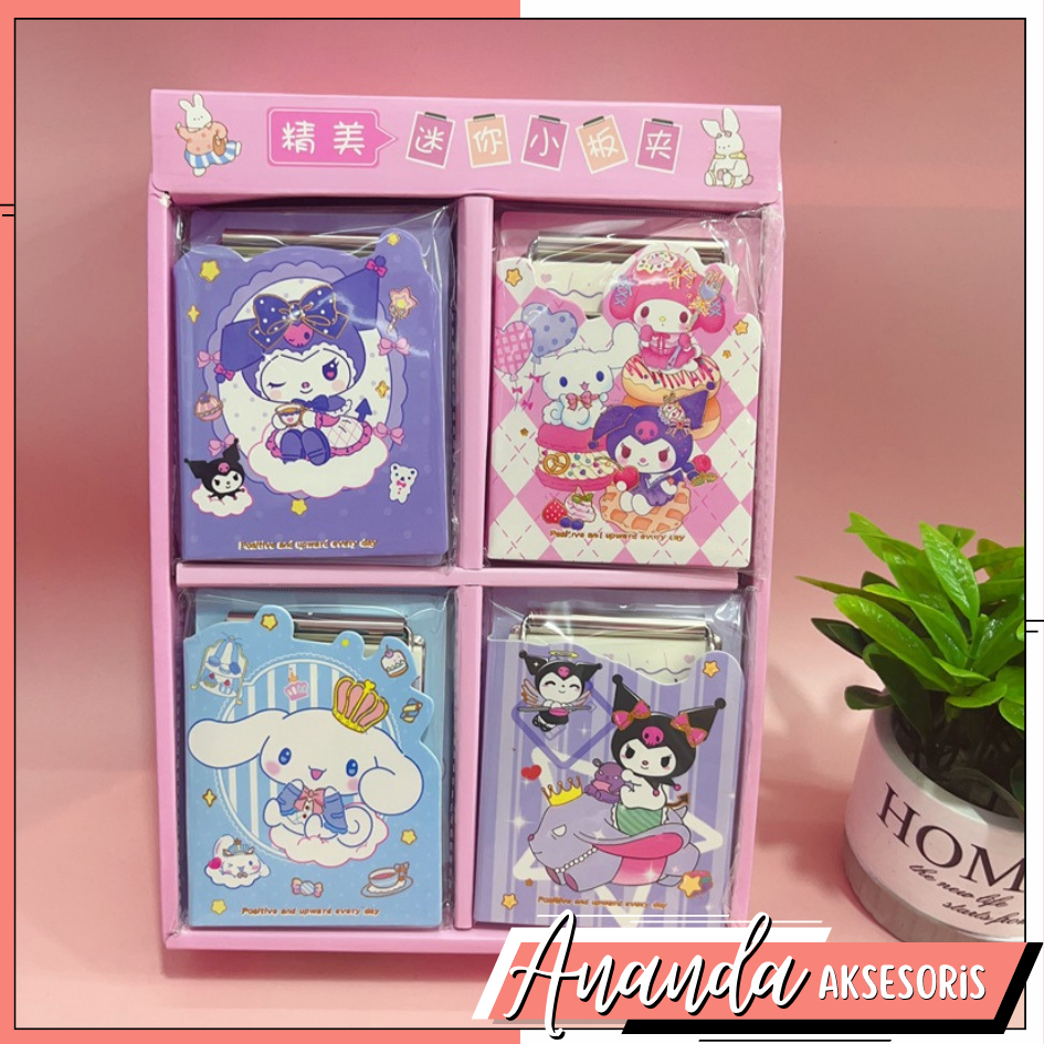 

Notes Papan Jalan Moni Motif sanrio Kuromi / Melody / Cinnamorol