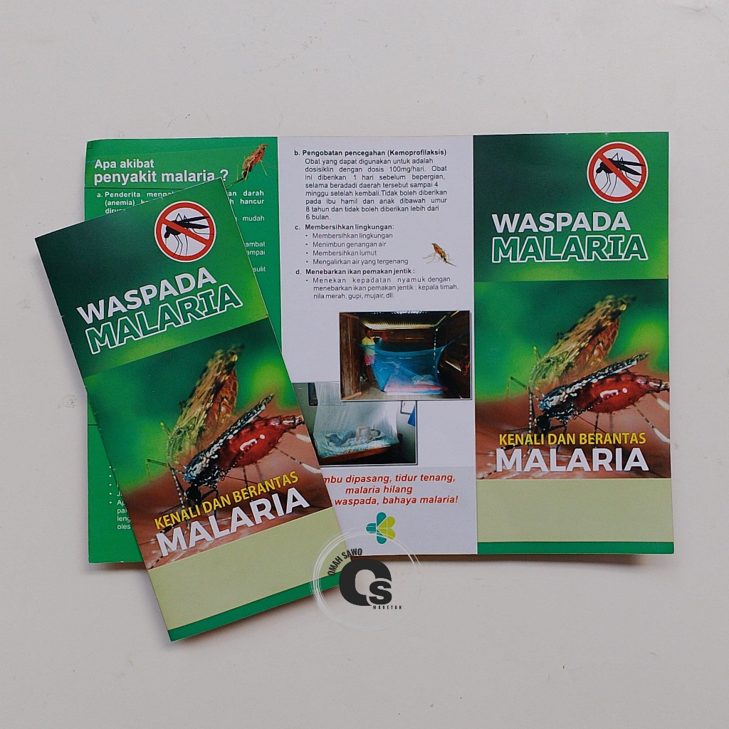 

Leaflet Malaria - Gejala Dan Penularan Malaria - Brosur Kesehatan