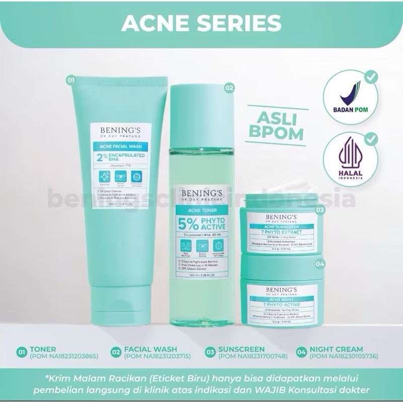 BENING SKINCARE ACNE | DR. OKY PRATAMA BENING'S CLINIC