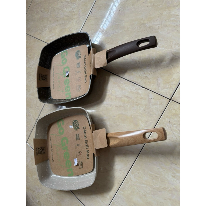 Grill pan Grillpan anti lengket alat pemanggang