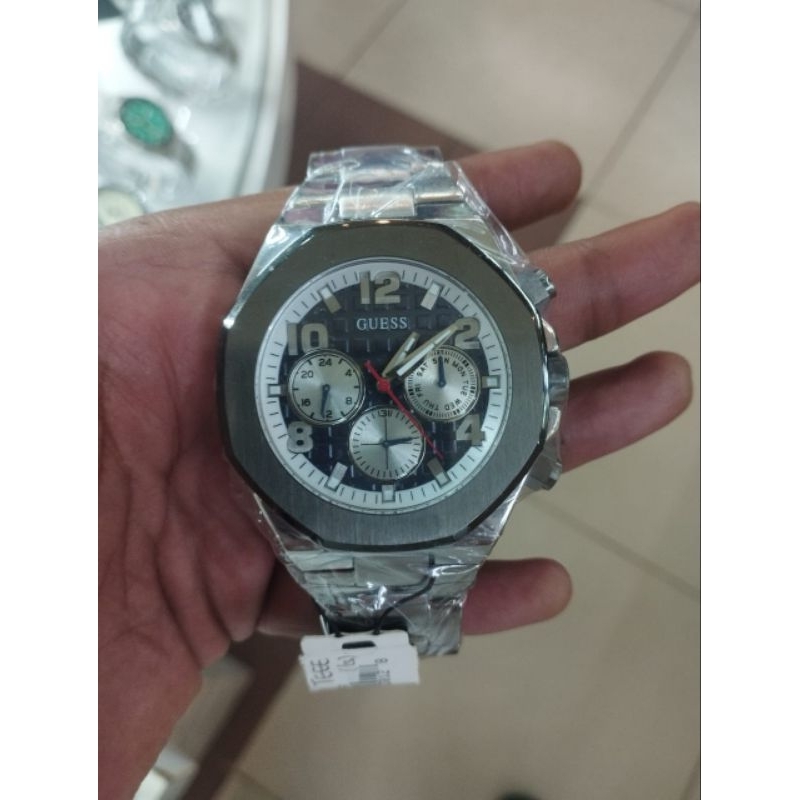 GUESS GENTS WATCH SILVER EMPIRE GW0489G1 ORIGINAL RESMI