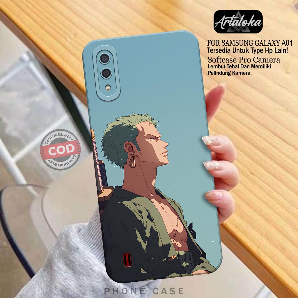 Softcase Hp Samsung Galaxy A01 Fashion Case Anime Case Samsung Galaxy A01 Silikon TPU Pro Camera Cas