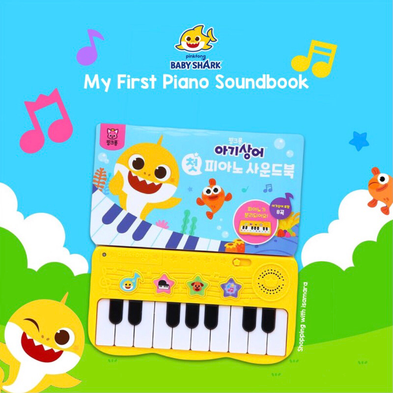 Pinkfong Baby Shark My First Piano Sound Book / Buku Musik