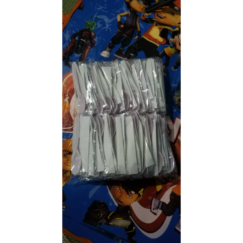 PAKET SENDOK CATHERING / sendok tisu tusuk gigi 50pcs