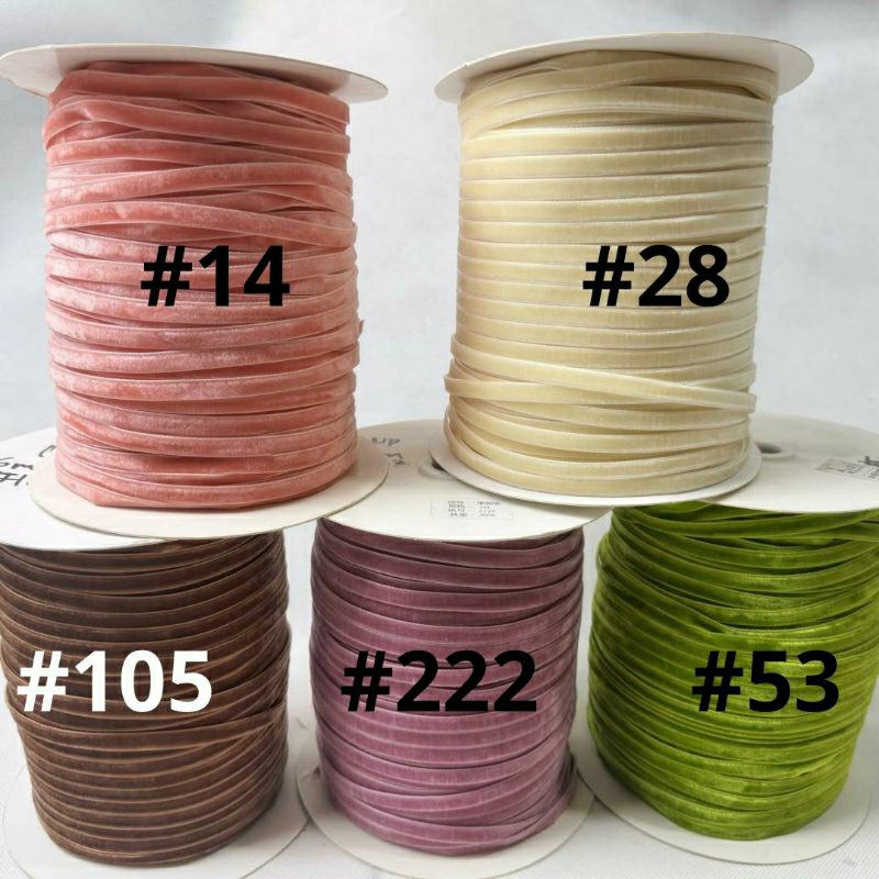 

1 Yard - 1.3cm NP | Pita Velvet Import | PIta Beludru PREMIUM NP