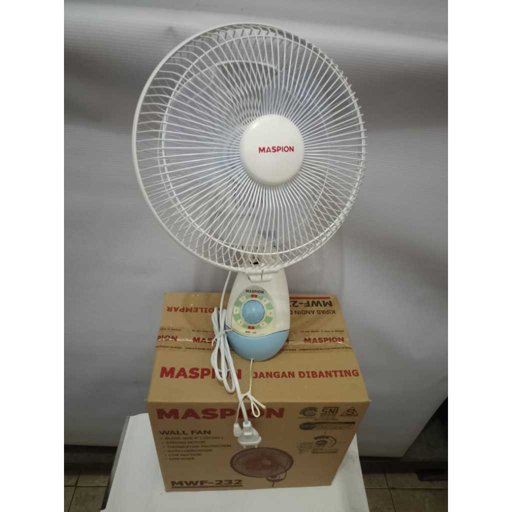 WALL FAN MASPION 9 INCH MWF-232 / KIPAS ANGIN DINDING 9 INCH MASPION MWF-232