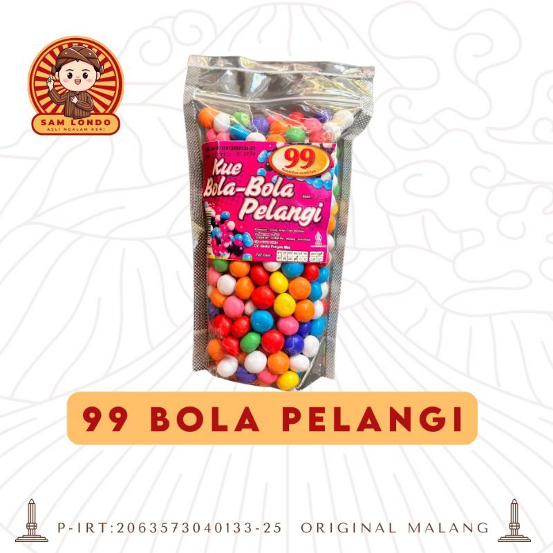 

99 PREMIUM Kue Bola Coklat Pelangi (185gr)