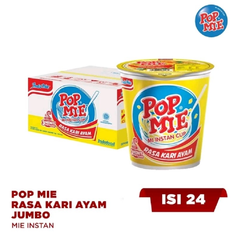 Pop Mie Cup Besar 1 Dus isi 24 Cup