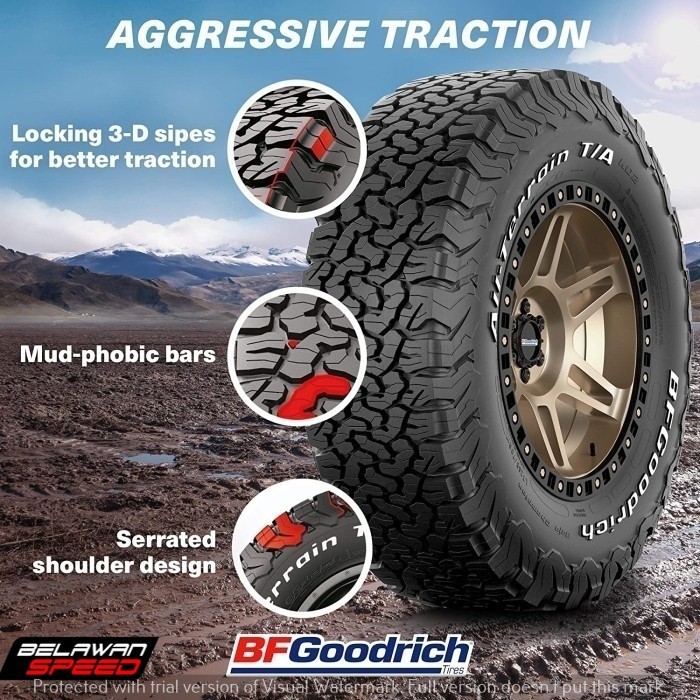 BAN MOBIL PREMIUM BF GOODRICH 265 70 R16 AT KO2 All Terain