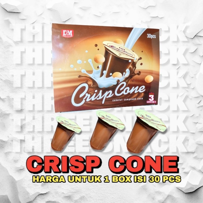 

1 BOX DSM COKLAT CRISP CONE ISI 30