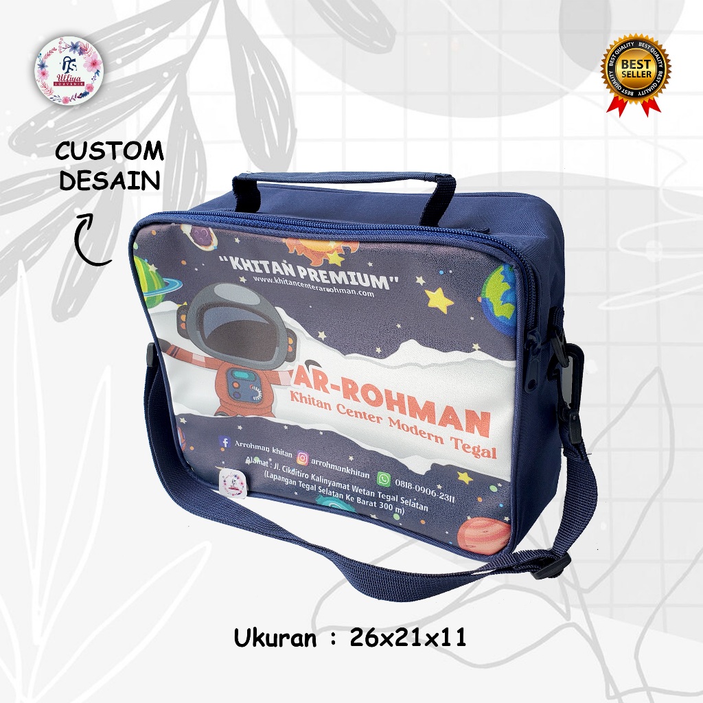 PREMIUM MODEL SELEMPANG BAG Tas Promosi Khitan Murah Di Bawah 20 Ribuan Tema Astronot Dokter Khitan/
