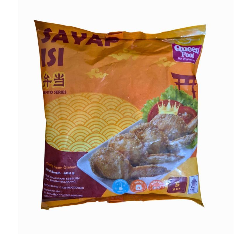 

Queen Food Tori No Teba Bento isi 5 400g Sayap Ayam Isi Ala Jepang