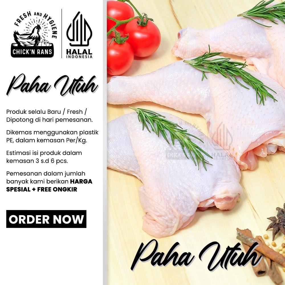 

RB Daging Ayam Paha Utuh / Pestol 1kg