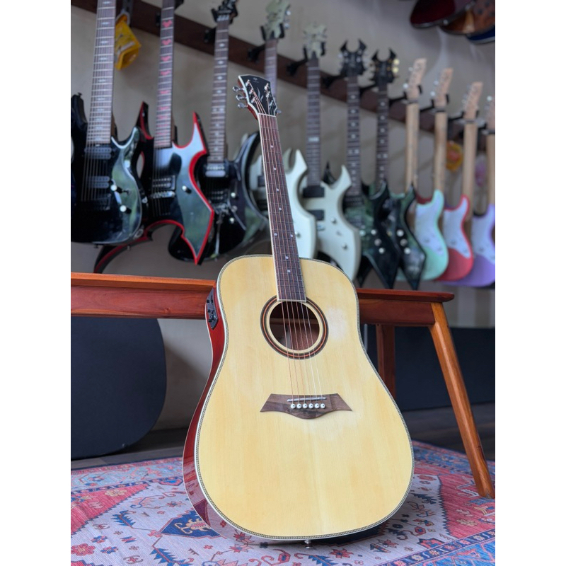 Gitar Akustik Elektrik Dame Lilies D100E-NAT ORIGINAL