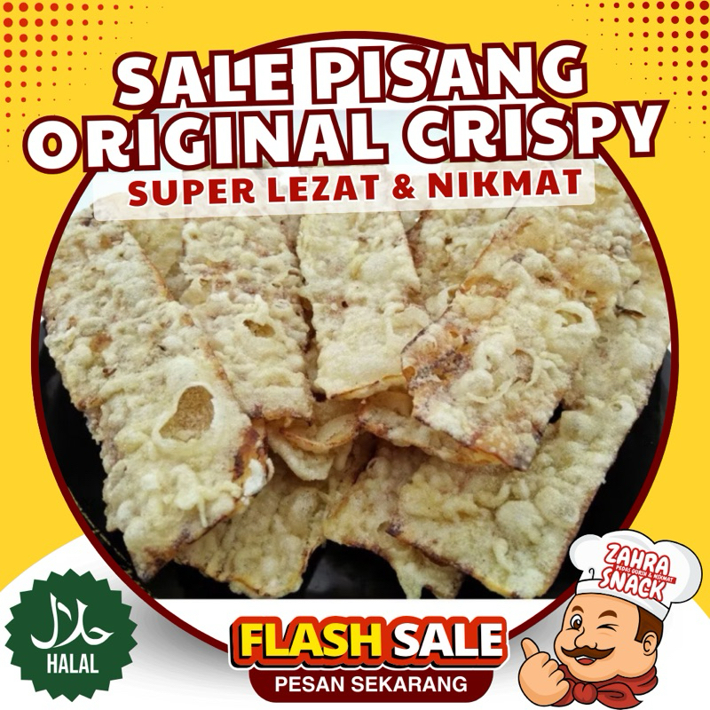 

( Zahra Snack ) SALE Pisang Crispy 500Gr - 1Kg Original Khas BANDUNG Kualitas Premium Lezat & Nikmat