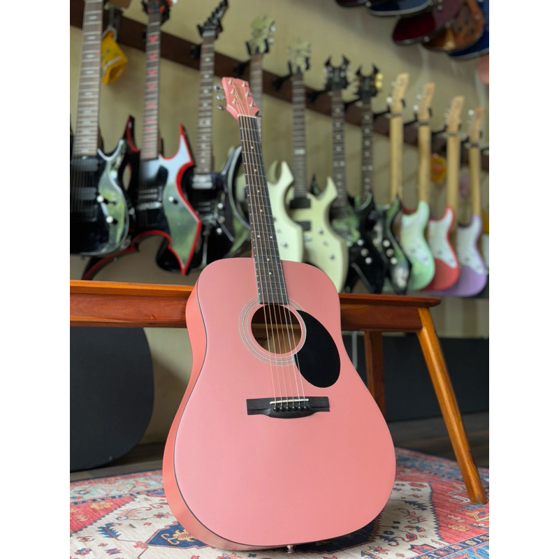 Gitar Akustik Dreadnought body Jasmine S 35 RG RoseGold Original