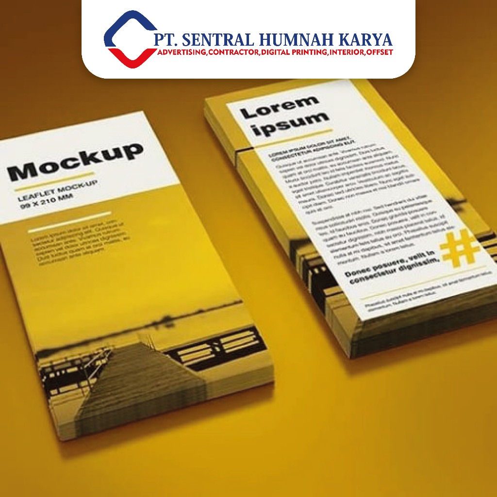 

CETAK CEPAT BROSUR LEAFLET FLAYER 1\3 A4 UKURAN 10 x 20 cm 150 gram