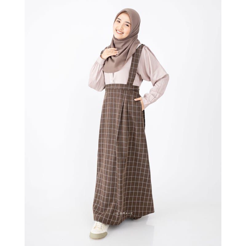 Gamis Jilbrave Overall Zura Wrinkle Free - Preloved (Gamis Trendy & Modern)