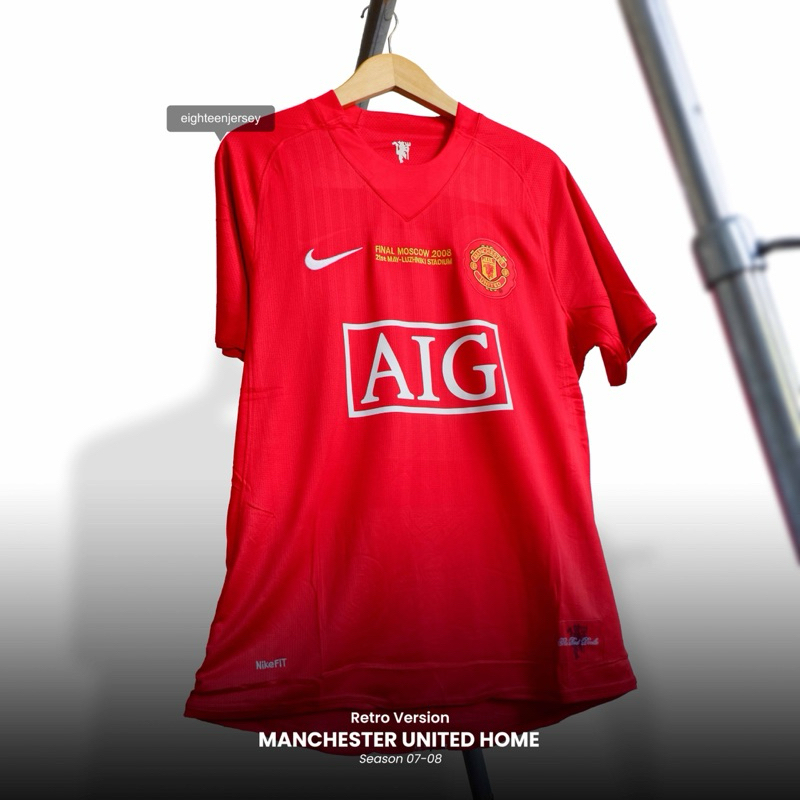 Retro Manchester United Final 2008 Baju Bola Retro Manchester United Final 2008