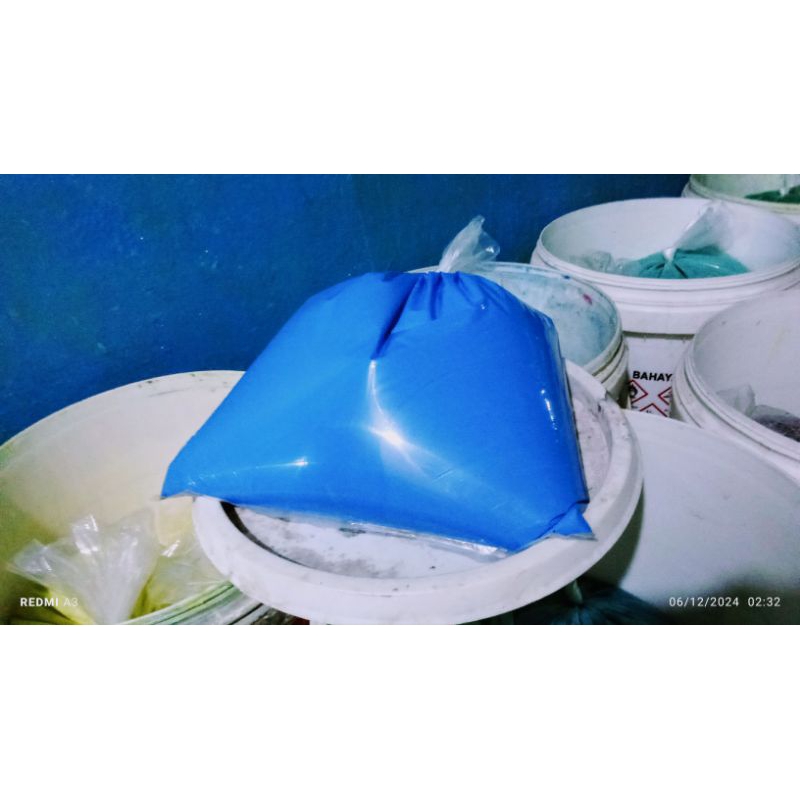BIRU LANGIT - Cat tembok kiloan Premium, anti ngapur 0.5 kg
