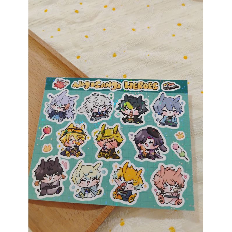 

NijiHeroes Oriens Dytica Krisis Nijisanji Sticker Sheets