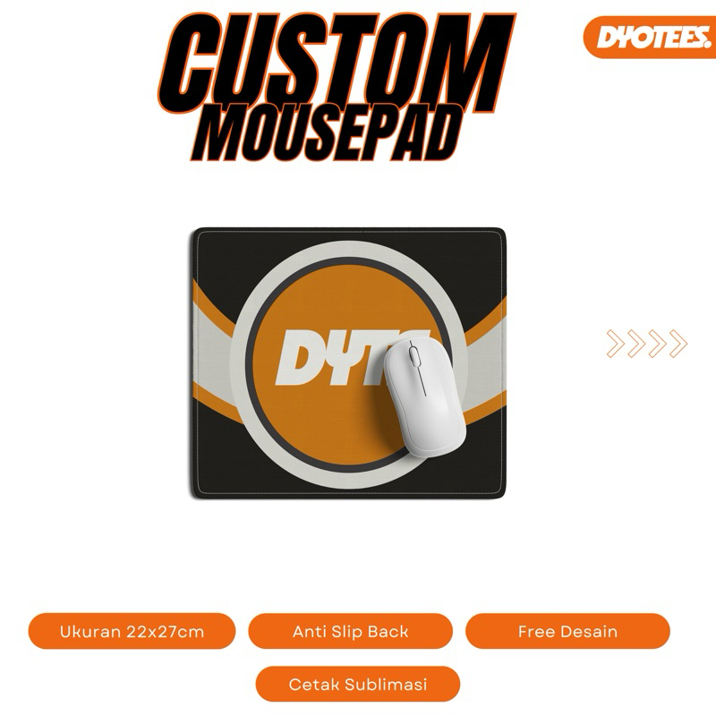 Dyotees Custom Mousepad Satuan Premium