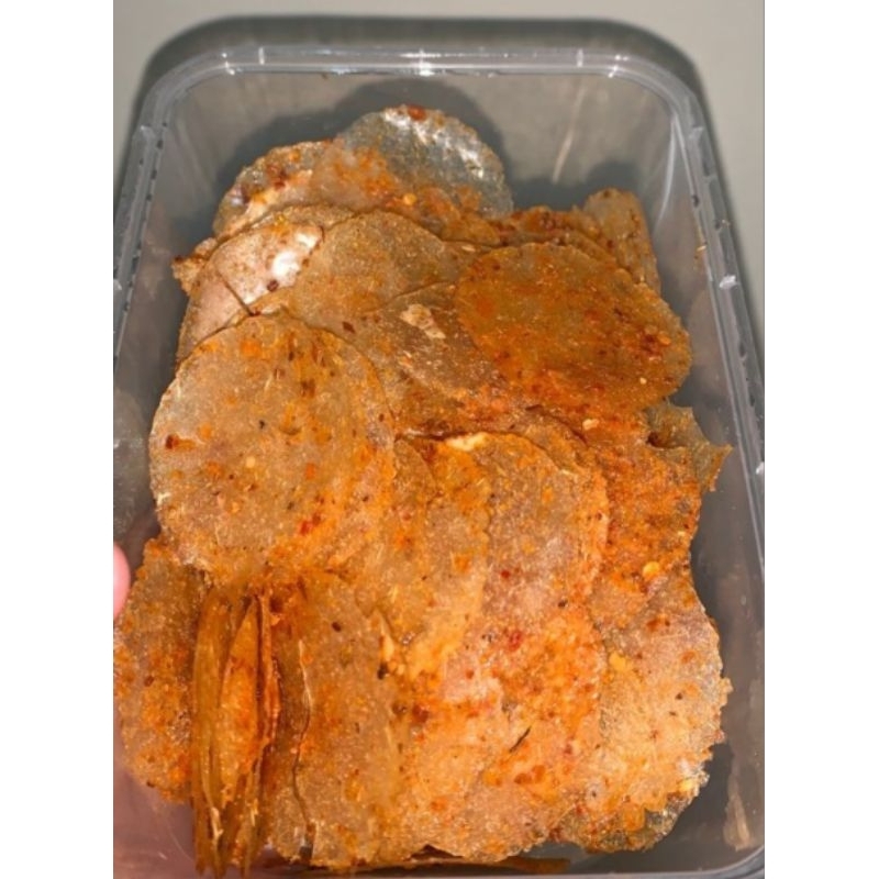 

kripik kacak, kripca pedas, kripik kaca kering 500 gram