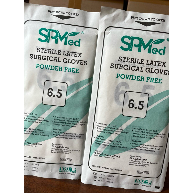 Handskun steril ukur 6,5 SPMed